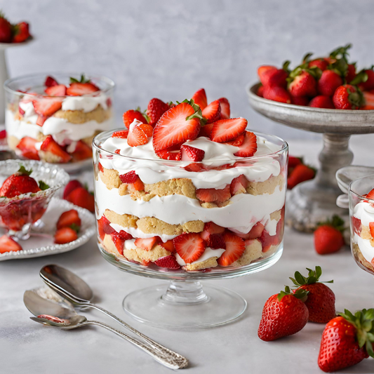 Tiger Nuts Strawberry Shortcake Trifle