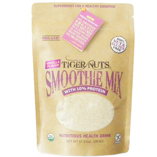 Tiger Nuts Smoothie Mix with 10% Extra Protein and Vanilla Flavor