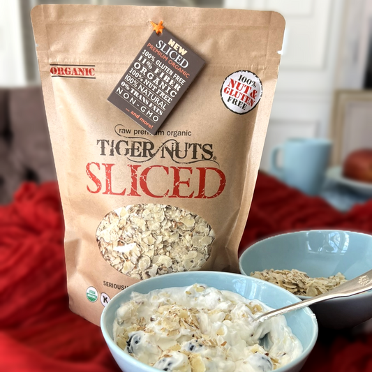Sliced Tiger Nuts in 12 oz bag