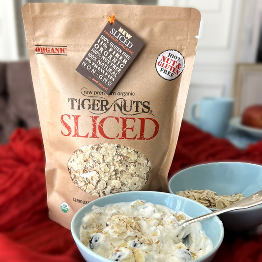 Sliced Tiger Nuts in 12 oz bag
