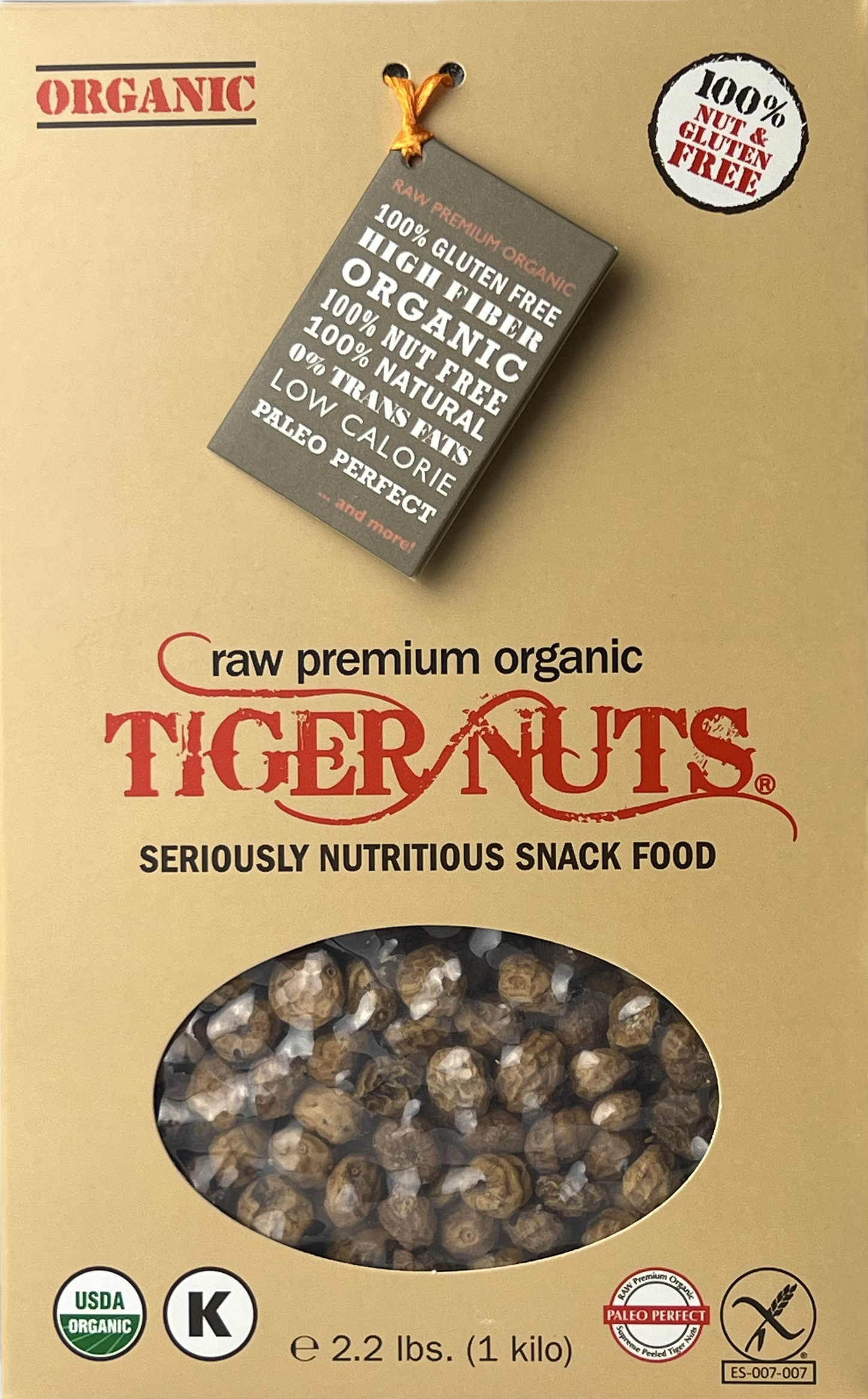 Raw Premium Organic Tiger Nuts Kilo (2.2 lbs)