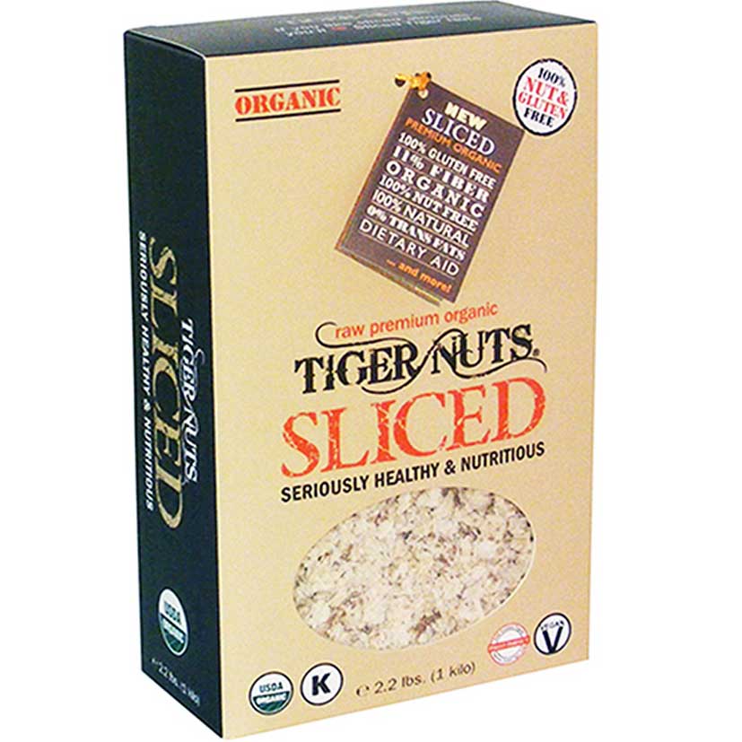 Tiger Nuts Sliced in Kilo (2.2 lbs) Boxes
