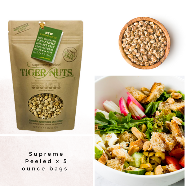 Supreme Peeled Tiger Nuts in 5 oz bags